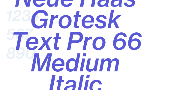 Neue Haas Grotesk Text Pro 66 Medium Italic font free