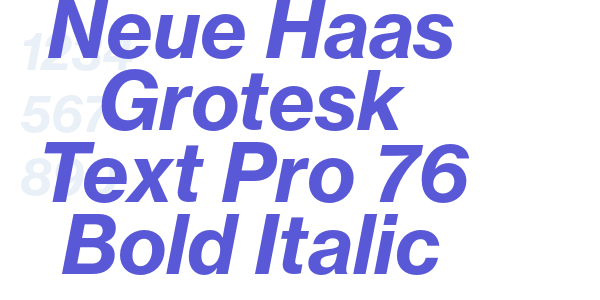 Neue Haas Grotesk Text Pro 76 Bold Italic font free