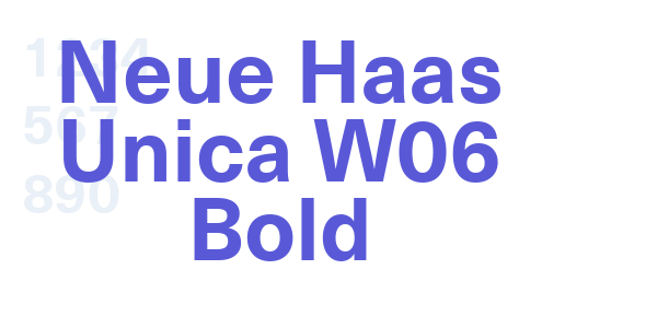 Neue Haas Unica W06 Bold font