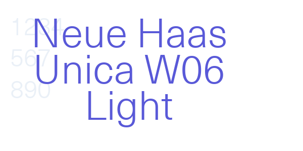 Neue Haas Unica W06 Light font