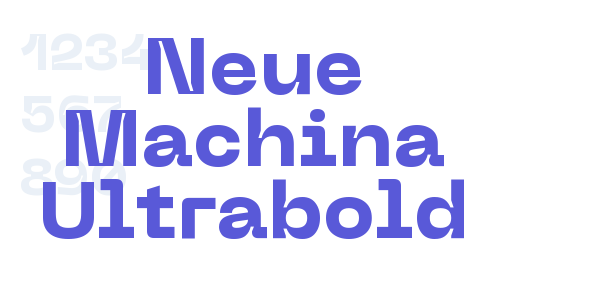 Neue Machina Ultrabold font free