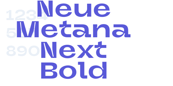 Neue Metana Next Bold font free