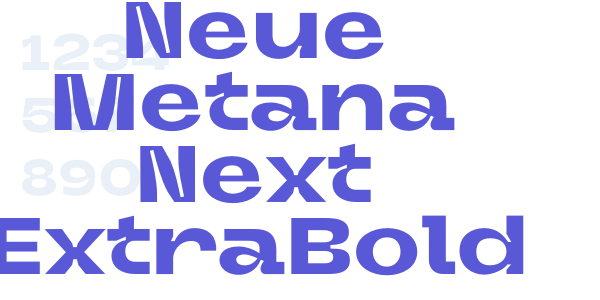 Neue Metana Next ExtraBold font free