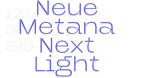 Neue Metana Next Light font free