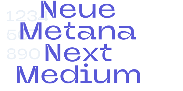 Neue Metana Next Medium font free