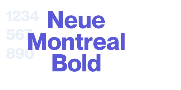 Neue Montreal Bold font free