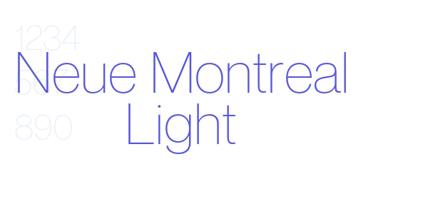 Neue Montreal Light font free