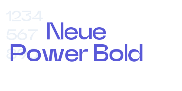 Neue Power Bold font free