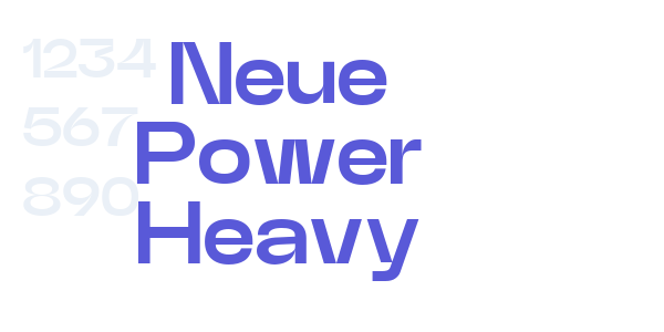 Neue Power Heavy font free