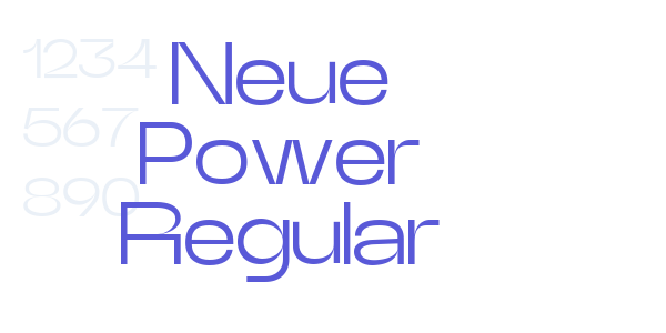 Neue Power Regular font free