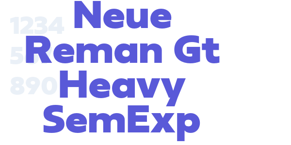 Neue Reman Gt Heavy SemExp font free