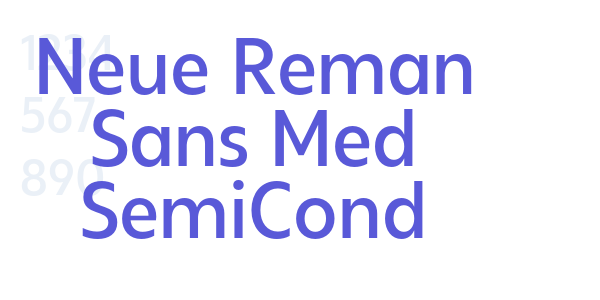 Neue Reman Sans Med SemiCond font free