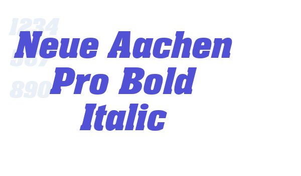 Neue Aachen Pro Bold Italic font download