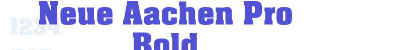 Neue Aachen Pro Bold-font