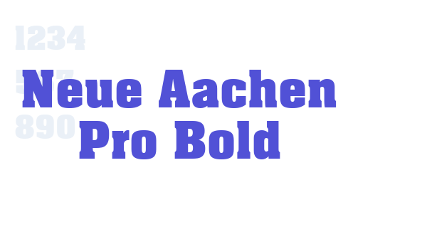 Neue Aachen Pro Bold font download