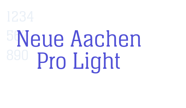 Neue Aachen Pro Light font download