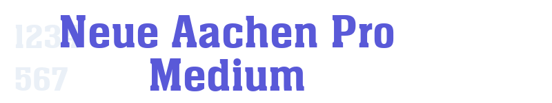 Neue Aachen Pro Medium-related font