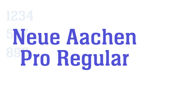 Neue Aachen Pro Regular font download