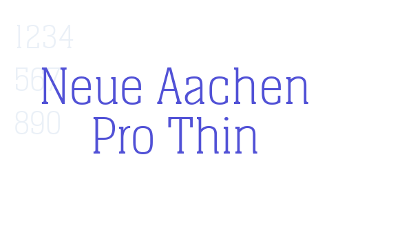 Neue Aachen Pro Thin font download