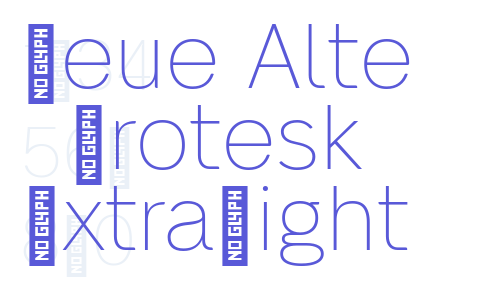 Neue Alte Grotesk ExtraLight Font Download