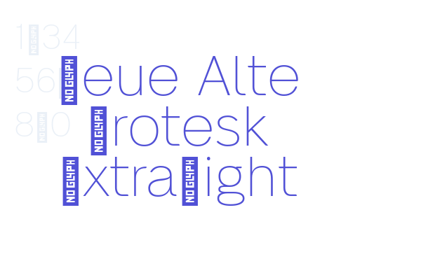 Neue Alte Grotesk ExtraLight Font Download