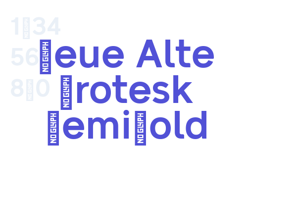 Neue Alte Grotesk SemiBold Font Download