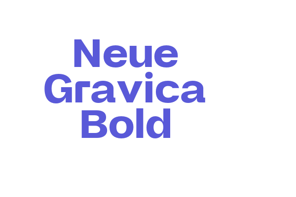 Neue Gravica Bold Font