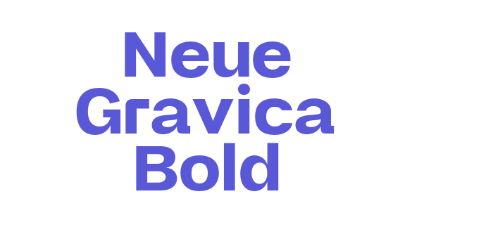 Neue Gravica Bold Font Download