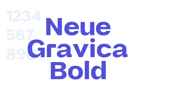 Neue Gravica Bold font download