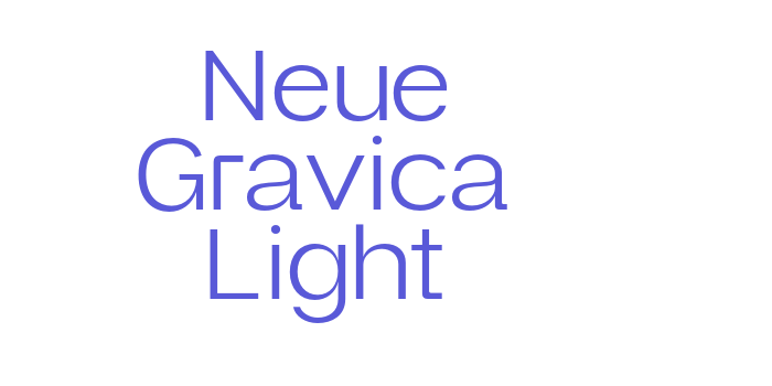 Neue Gravica Light Font Download