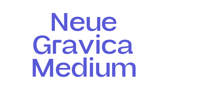 Neue Gravica Medium Font Download