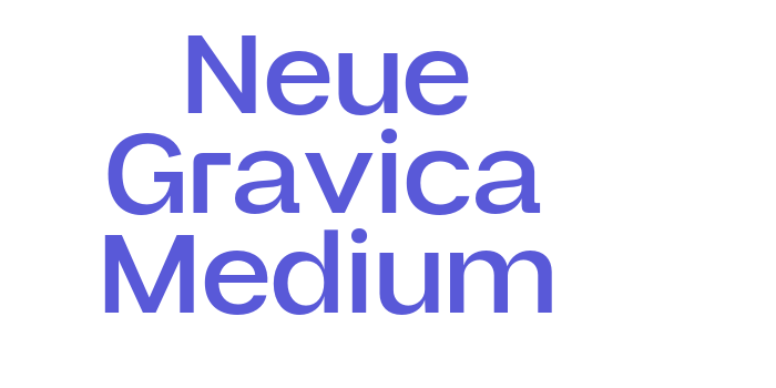 Neue Gravica Medium Font