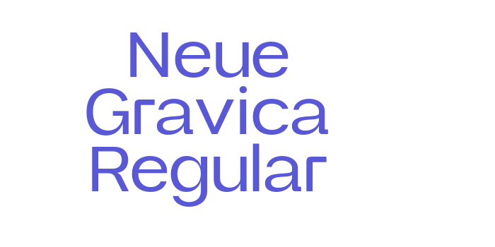 Neue Gravica Regular Font Download