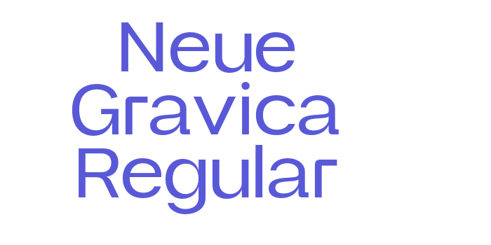 Neue Gravica Regular Font