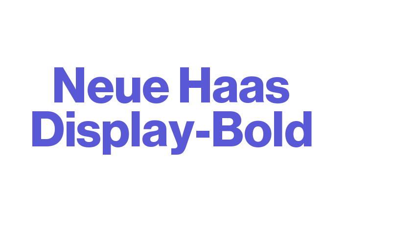 Neue Haas Display-Bold Font Download