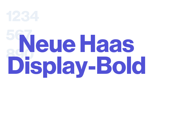 Neue Haas Display-Bold