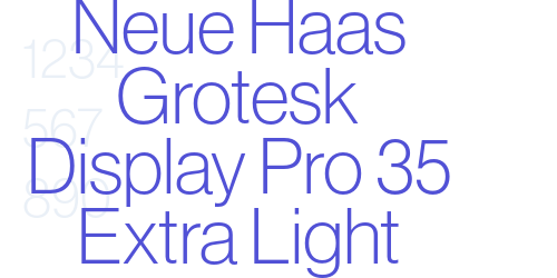 Neue Haas Grotesk Display Pro 35 Extra Light-font-download