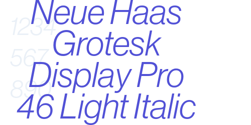 Neue Haas Grotesk Display Pro 46 Light Italic-font-download