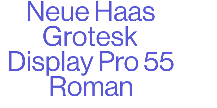 Neue Haas Grotesk Display Pro 55 Roman Font Download