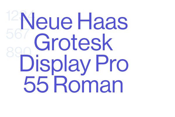 Neue Haas Grotesk Display Pro 55 Roman