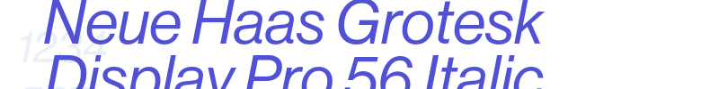 Neue Haas Grotesk Display Pro 56 Italic-font