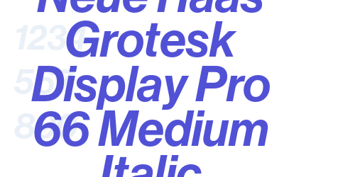 Neue Haas Grotesk Display Pro 66 Medium Italic-font-download