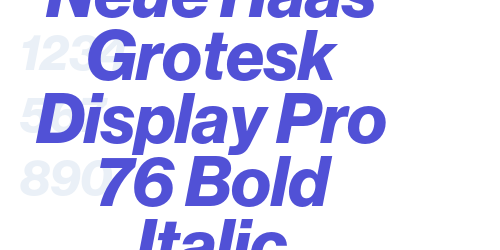 Neue Haas Grotesk Display Pro 76 Bold Italic-font-download