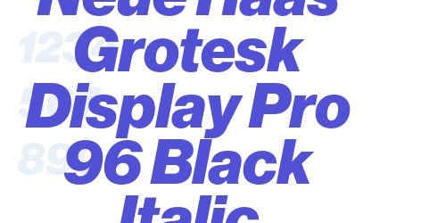 Neue Haas Grotesk Display Pro 96 Black Italic-font-download