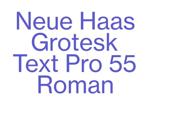 Neue Haas Grotesk Text Pro 55 Roman Font