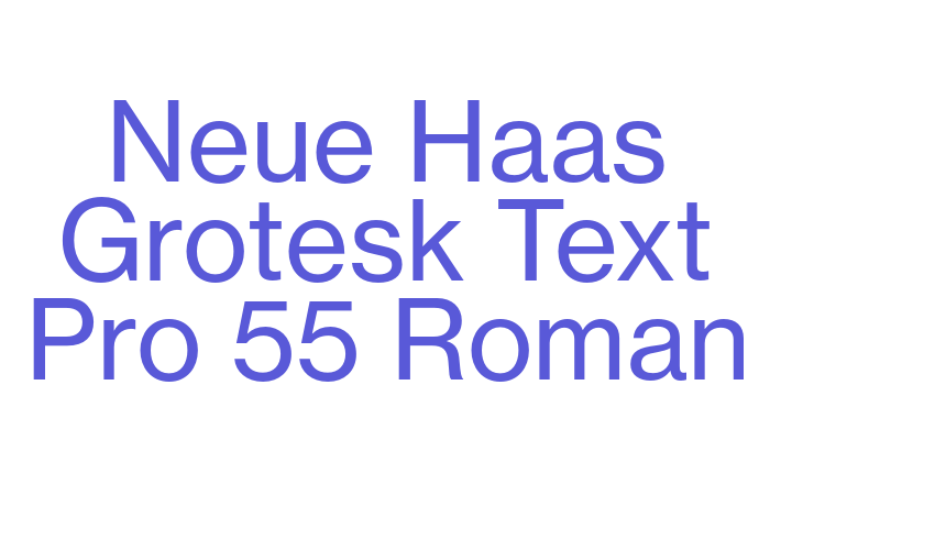 Neue Haas Grotesk Text Pro 55 Roman Font Download