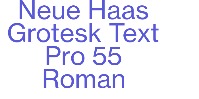 Neue Haas Grotesk Text Pro 55 Roman Font Download