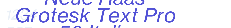 Neue Haas Grotesk Text Pro 56 Italic-font