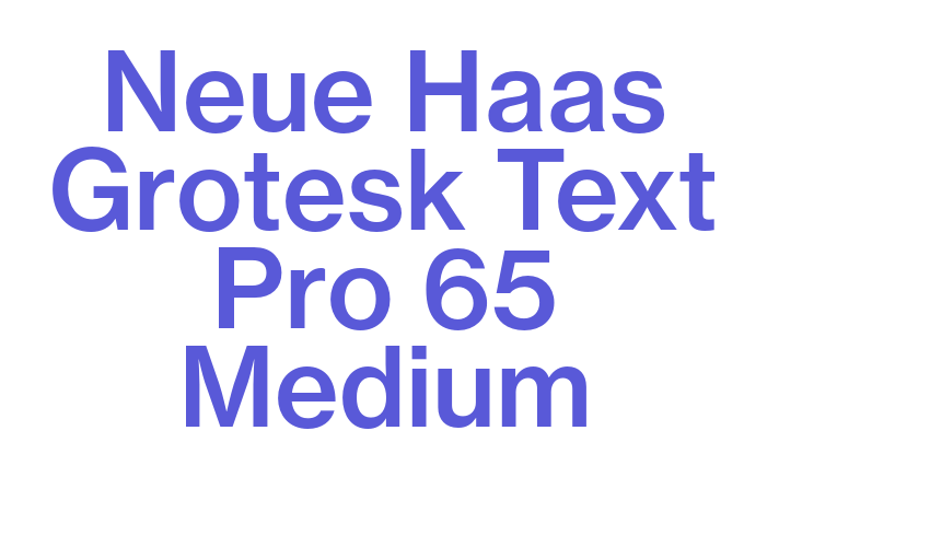 Neue Haas Grotesk Text Pro 65 Medium Font Download