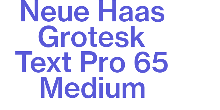 Neue Haas Grotesk Text Pro 65 Medium Font Download